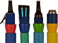 The Drink N Noodle pool noodle, or water tube, drink holder fits many different beverages.